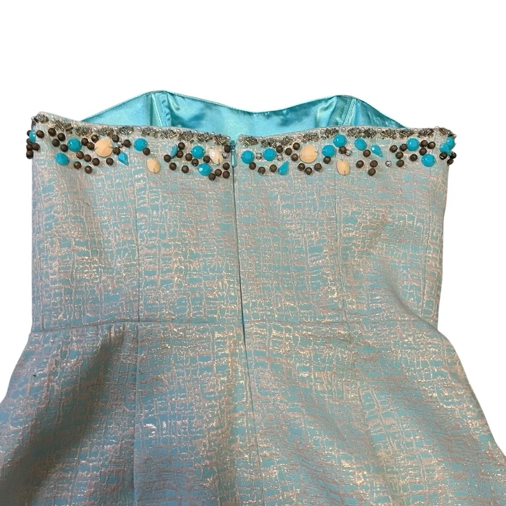 Lilly Pulitzer Raya Metallic Strapless Dress - Picture 4 of 9
